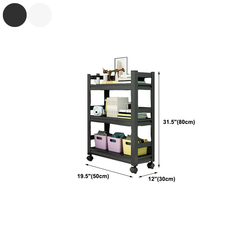 Open Bookshelf Modern Metal Home Study Living Room Removable Bookcase
