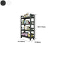 Open Bookshelf Modern Metal Home Study Living Room Removable Bookcase