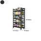 Open Bookshelf Modern Metal Home Study Living Room Removable Bookcase