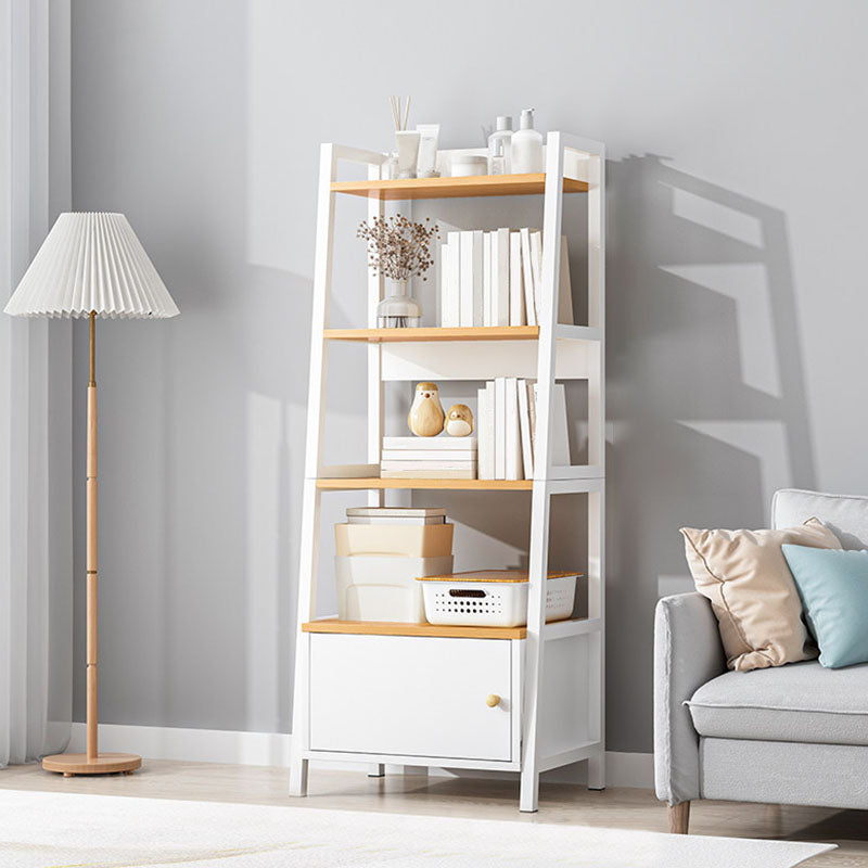 Scandinavisch gefabriceerde houten boekenkast 12-inch brede ladderboekplank