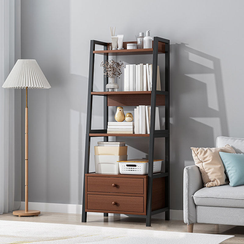 Scandinavisch gefabriceerde houten boekenkast 12-inch brede ladderboekplank