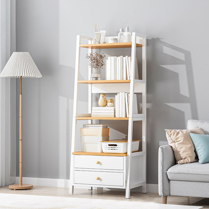 Scandinavisch gefabriceerde houten boekenkast 12-inch brede ladderboekplank