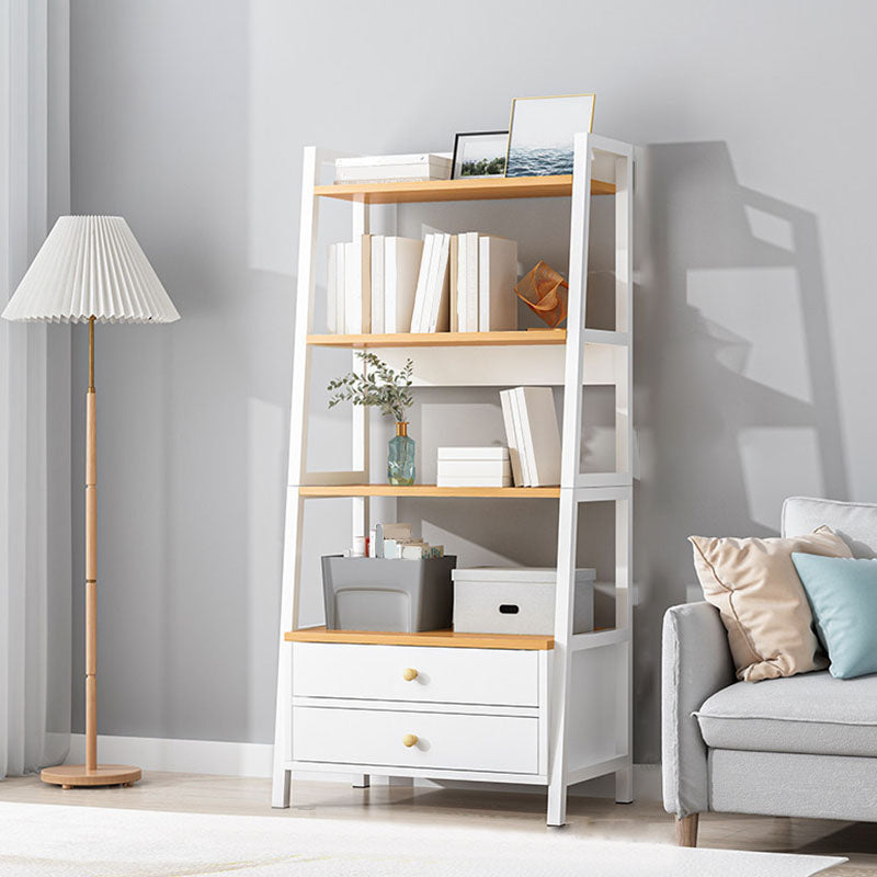 Scandinavisch gefabriceerde houten boekenkast 12-inch brede ladderboekplank