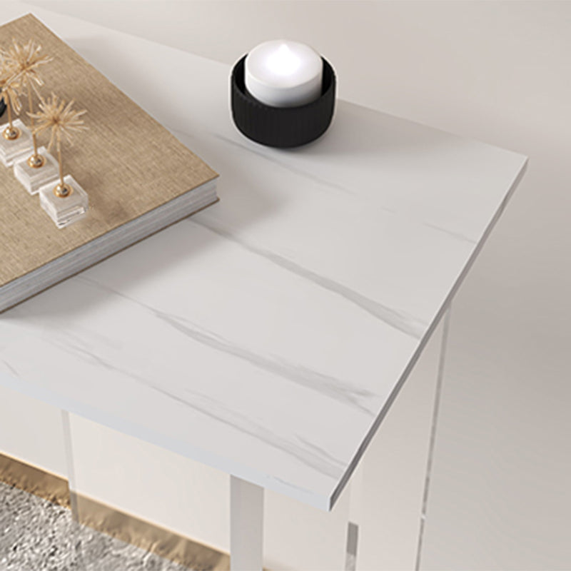 Tavolo di accento rettabgle moderno con base acrilica chiara per Hall