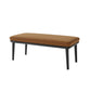 Modern Bench Wood Entryway Bench with Cushioned 39.37" L x 17.71" W x 14.96" H Brown Clearhalo 'Benches' 'Chairs & Seating' 'furn' 'furn_benches' 'Furniture' 'Living Room Furniture' 5610884