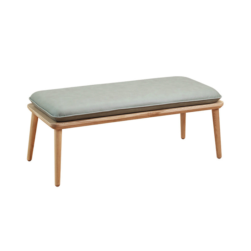 Modern Bench Wood Entryway Bench with Cushioned 39.37" L x 17.71" W x 14.96" H Turquoise Clearhalo 'Benches' 'Chairs & Seating' 'furn' 'furn_benches' 'Furniture' 'Living Room Furniture' 5610886