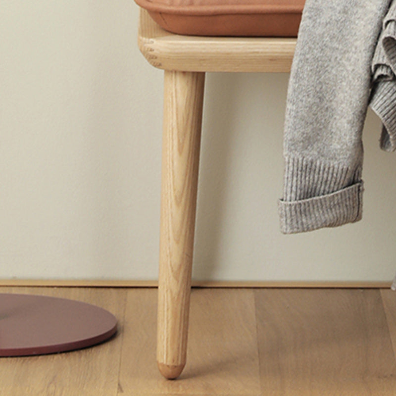 Modern Bench Wood Entryway Bench with Cushioned 39.37" L x 17.71" W x 14.96" H Clearhalo 'Benches' 'Chairs & Seating' 'furn' 'furn_benches' 'Furniture' 'Living Room Furniture' 5610894