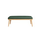 Modern Bench, Upholstery Included Dining Bench with Woog Legs 39"L x 15"W x 15"H Green Clearhalo 'Benches' 'Chairs & Seating' 'furn' 'furn_benches' 'Furniture' 'Living Room Furniture' 5610902