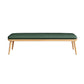 Modern Bench, Upholstery Included Dining Bench with Woog Legs 59"L x 15"W x 15"H Green Clearhalo 'Benches' 'Chairs & Seating' 'furn' 'furn_benches' 'Furniture' 'Living Room Furniture' 5610905