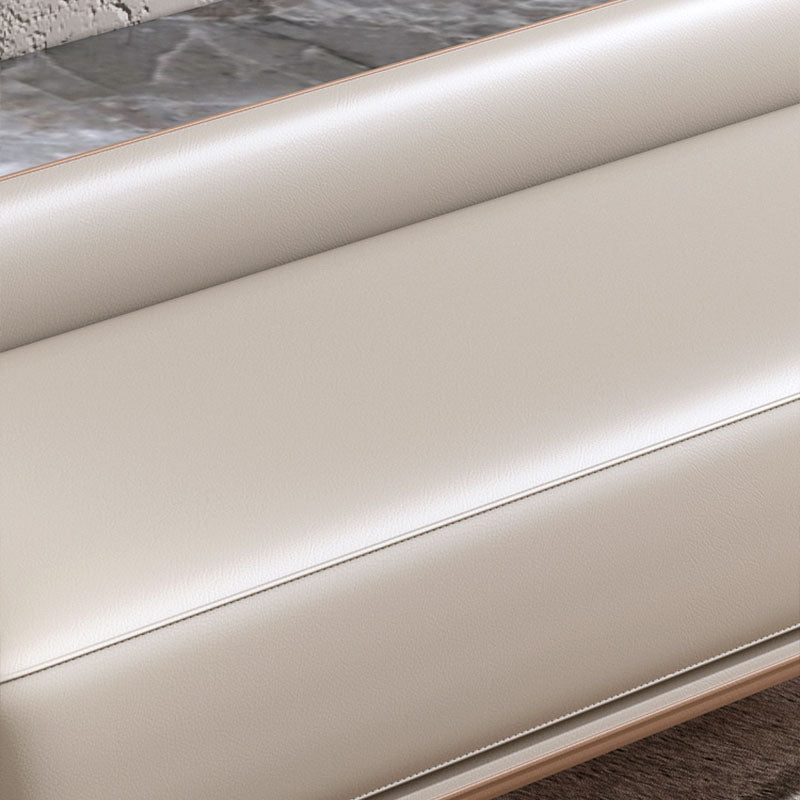 Modern Upholstered Bench, 20"H Bedroom Bench with Metal Legs Clearhalo 'Benches' 'Chairs & Seating' 'furn' 'furn_benches' 'Furniture' 'Living Room Furniture' 5610920