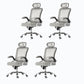 Mesh Office Chair Modern Height Adjustable Task Chair with Wheels