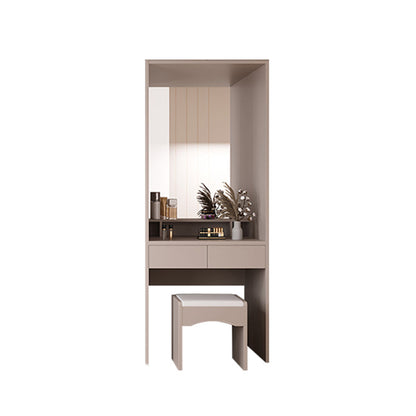 Glijdende garderobe kast met lade hedendaagse garderobe armoire