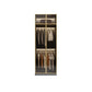 Glass and Wood Wardrobe Armoire Contemporary Wardrobe Closet Clearhalo 'Armoires & Wardrobes' 'armoires_wardrobes' 'Bedroom Furniture' 'furn' 'furn_armoires_wardrobes' 'Furniture' 5611297