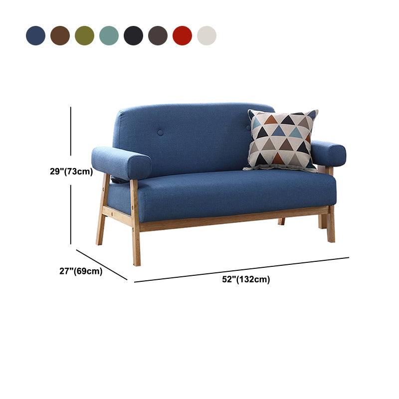 27.16" W x 28.74" H Pillow Top Arm Sofa Contemporary Standard Sofa with Tufted Split-Back