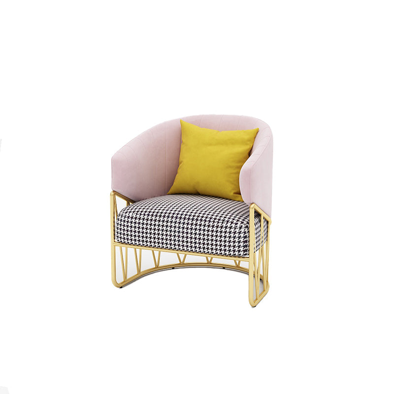 23.62 "W x 29.52" H Velvet Tuxedo Arm Sofa Contemporáneo Standard Sewn Pillow Back Sofa