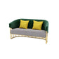 23.62 "W x 29.52" H Velvet Tuxedo Arm Sofa Contemporáneo Standard Sewn Pillow Back Sofa
