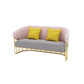 23.62 "W x 29.52" H Velvet Tuxedo Arm Sofa Contemporáneo Standard Sewn Pillow Back Sofa