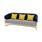 23.62 "W x 29.52" H Velvet Tuxedo Arm Sofa Contemporáneo Standard Sewn Pillow Back Sofa