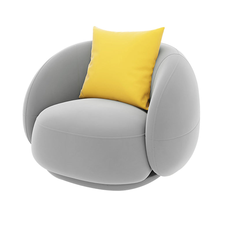 Canapé canapé incurvé contemporain de 27,55 pouces de haut pour le salon