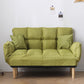 Contemporary Biscuit Back Square Arm Linen with Storage Seating 47"L x 18"W x 30"H Light Green Clearhalo 'furn' 'furn_sofas' 'Furniture' 'Living Room Furniture' 'Sofa' 'sofas' 5611519