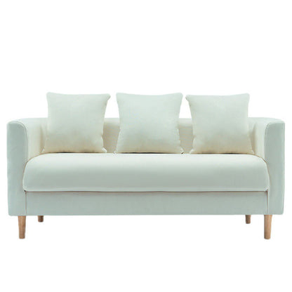 Divano contemporaneo con 3 cuscini di divano stazionario a braccio quadrato standard