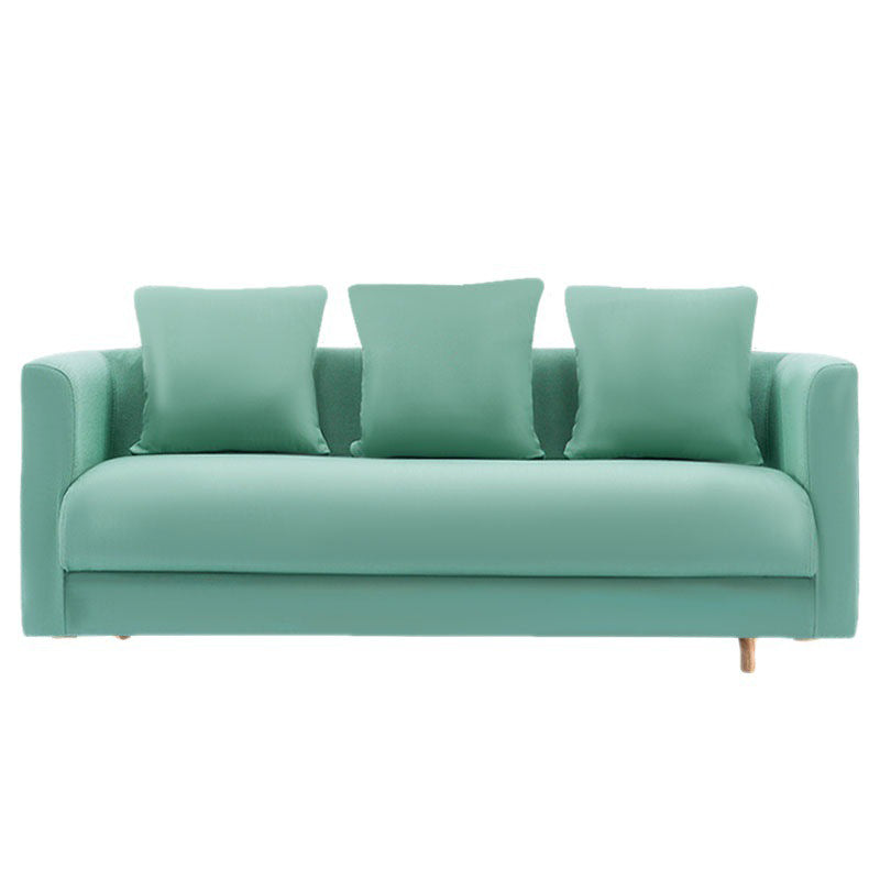 Divano contemporaneo con 3 cuscini di divano stazionario a braccio quadrato standard