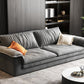 Dark Gray Faux Leather Sofa/Sectional Stain-Resistant Sofa for Living Room