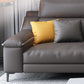 Faux leather Sloped Arms Sectionals,133" * 34" * 38" Sectional Sofa Clearhalo 'furn' 'furn_sectionals' 'Furniture' 'Living Room Furniture' 'Sectionals' 5611798