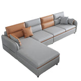 Multicolor Choice Imitation Ledersofa Bett eingebettete Armlehne mit Kissen -Rückensofa