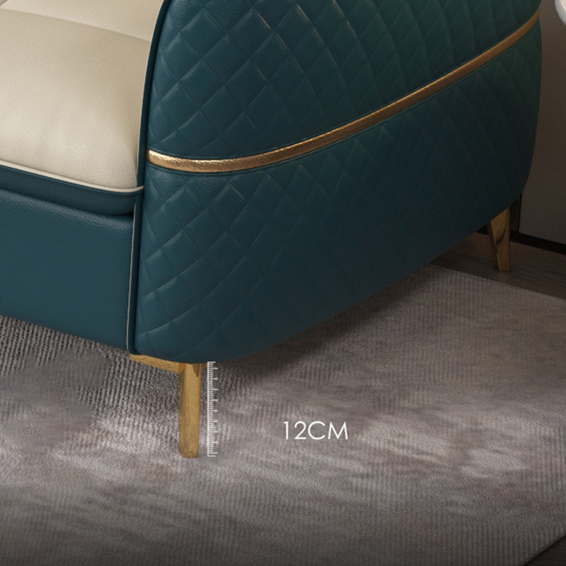 ベージュの本物の革のソファ/セクショナルリビングルームのための抵抗抵抗性四角い腕ソファ