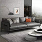 Scandinavian Dark Gray Stain-Resistant Storage Grain Leather Sofa & Chaise Clearhalo 'furn' 'furn_sectionals' 'Furniture' 'Living Room Furniture' 'Sectionals' 5611898