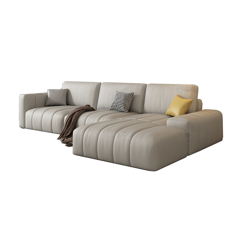 Le macchie scandinave-resistenti per il soggiorno del braccio quadrato di divano e chaise