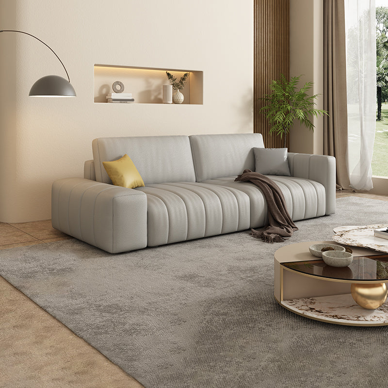 Le macchie scandinave-resistenti per il soggiorno del braccio quadrato di divano e chaise