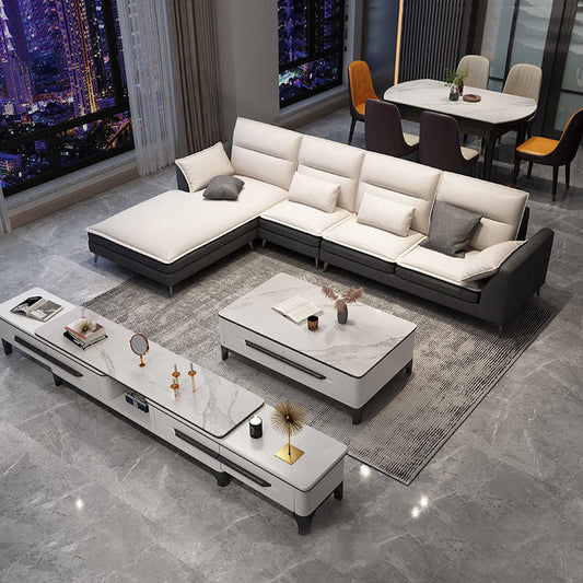 Tavolino tavolino da tavolo da piatto di ardesia rettangolare in stile arnato in stile rettangolare a 4 gambe