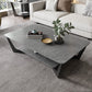 Slate Rectangular Coffee Table Minimalist Modern Coffee Table Gray Clearhalo 'Coffee & Accent Tables' 'Coffee Tables' 'coffee_tables' 'furn' 'furn_coffee_tables' 'Furniture' 'Living Room Furniture' 5612072