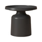 Metal Minimalist Cocktail Table Round Coffee Table for Living Room 20"L x 20"W x 18"H Black Clearhalo 'Coffee & Accent Tables' 'Coffee Tables' 'coffee_tables' 'furn' 'furn_coffee_tables' 'Furniture' 'Living Room Furniture' 5612086