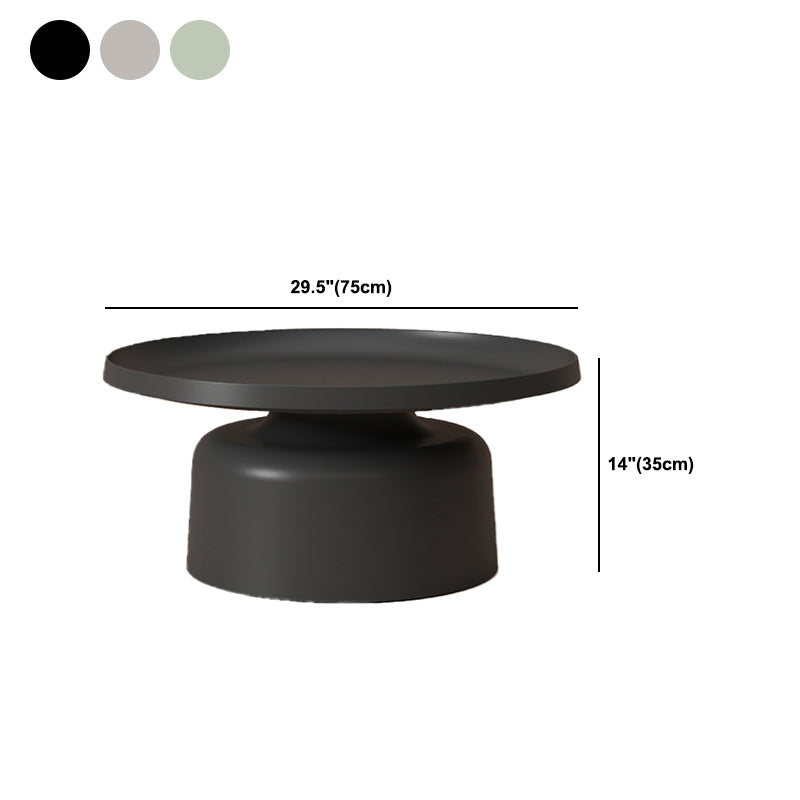 Metal Minimalist Cocktail Table Round Coffee Table for Living Room Clearhalo 'Coffee & Accent Tables' 'Coffee Tables' 'coffee_tables' 'furn' 'furn_coffee_tables' 'Furniture' 'Living Room Furniture' 5612095
