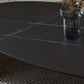 Glam 15.7" H Rectangle Slate Coffee Table Steel 2 Legs Cocktail Table
