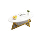Glass Open Shelf Cocktail Table Oval Minimalist Modern Coffee Table Clearhalo 'Coffee & Accent Tables' 'Coffee Tables' 'coffee_tables' 'furn' 'furn_coffee_tables' 'Furniture' 'Living Room Furniture' 5612215
