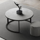Slate Round Coffee Table 2 Piece Modern Minimalist Bunching Tables Clearhalo 'Coffee & Accent Tables' 'Coffee Tables' 'coffee_tables' 'furn' 'furn_coffee_tables' 'Furniture' 'Living Room Furniture' 5612277