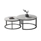 Slate Round Coffee Table 2 Piece Modern Minimalist Bunching Tables Clearhalo 'Coffee & Accent Tables' 'Coffee Tables' 'coffee_tables' 'furn' 'furn_coffee_tables' 'Furniture' 'Living Room Furniture' 5612278