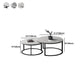 Slate Round Coffee Table 2 Piece Modern Minimalist Bunching Tables Clearhalo 'Coffee & Accent Tables' 'Coffee Tables' 'coffee_tables' 'furn' 'furn_coffee_tables' 'Furniture' 'Living Room Furniture' 5612288