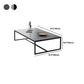 Trestle Type Base Rectangular Slate Table Board Ornate Style Coffee Table Clearhalo 'Coffee & Accent Tables' 'Coffee Tables' 'coffee_tables' 'furn' 'furn_coffee_tables' 'Furniture' 'Living Room Furniture' 5612320