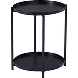 4 gambe Materiale di ferro da design Materiale in ferro verde/bianco/giallo Tavolo rotondo superiore tavolino