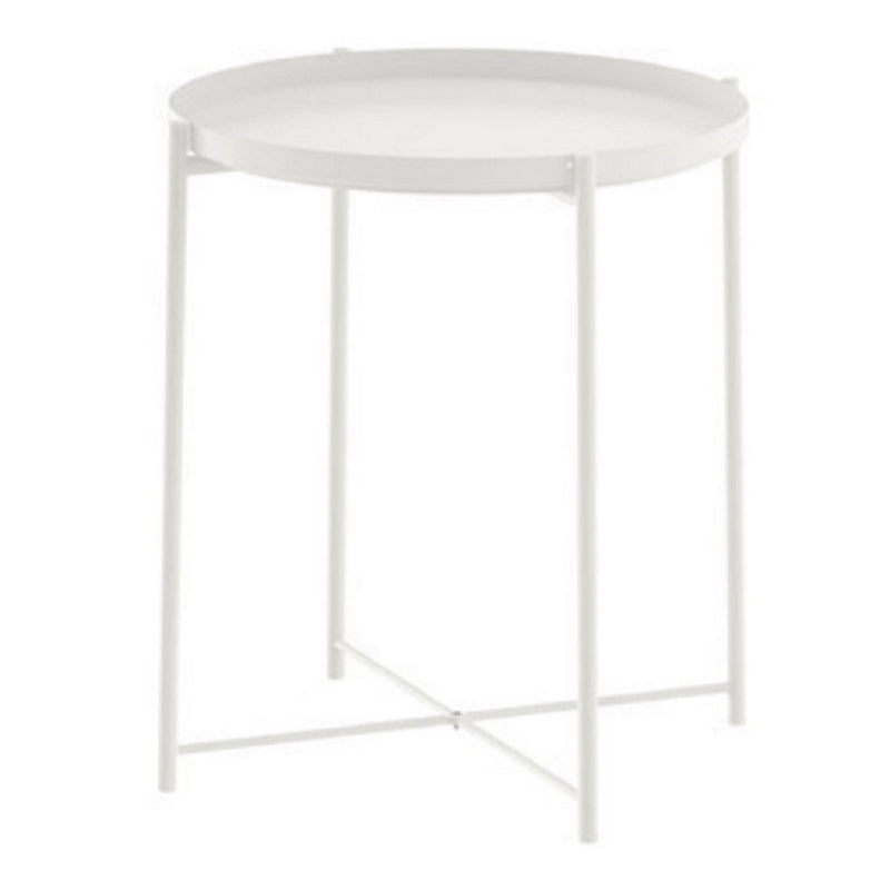 4 gambe Materiale di ferro da design Materiale in ferro verde/bianco/giallo Tavolo rotondo superiore tavolino