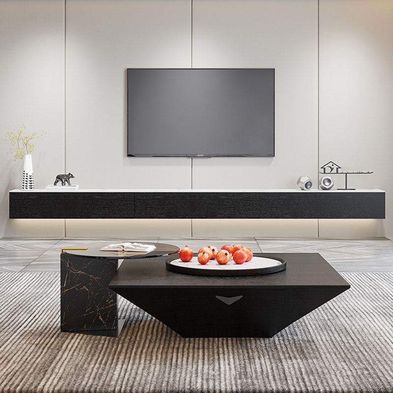 Floating TV Stand Console Modern Enclosed Storage TV Media Stand Clearhalo 'furn' 'furn_tv_stands_entertainment_centers' 'Furniture' 'Living Room Furniture' 'TV Stands & Entertainment Centers' 'TV Stands & Media Storage Furniture' 'tv_stands_entertainment_centers' 5612898