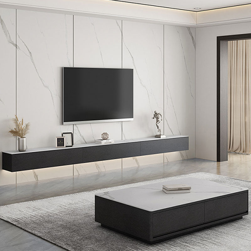 Floating TV Stand Console Modern Enclosed Storage TV Media Stand Clearhalo 'furn' 'furn_tv_stands_entertainment_centers' 'Furniture' 'Living Room Furniture' 'TV Stands & Entertainment Centers' 'TV Stands & Media Storage Furniture' 'tv_stands_entertainment_centers' 5612901
