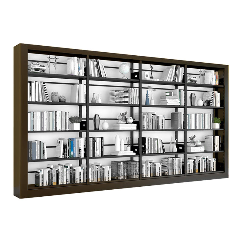 Open Bookshelf Modern Minimalist Iron Bookcase Home Floor Bookcase Steel Storage Rack