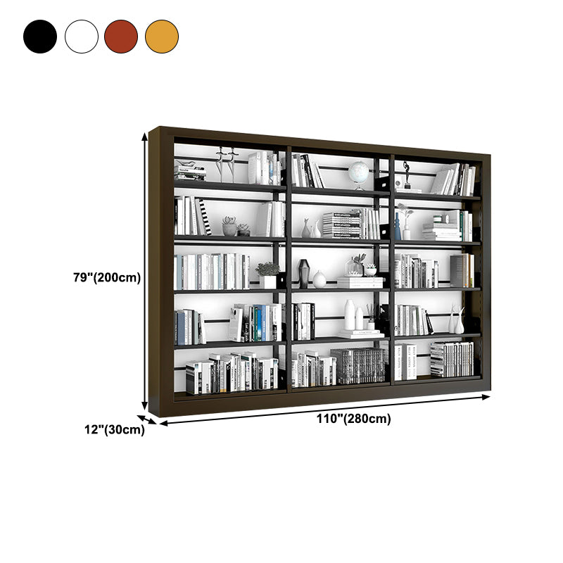 Open Bookshelf Modern Minimalist Iron Bookcase Home Floor Bookcase Steel Storage Rack