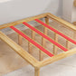 Scandinavisch massief houten platformbed 13.39 "High Natural Bed frame set